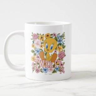 TWEETY™ Floral Embroidery Graphic Large Coffee Mug
