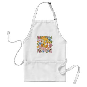 TWEETY™ Floral Embroidery Graphic Standard Apron