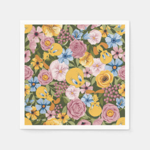 TWEETY™ Floral Embroidery Pattern Napkin