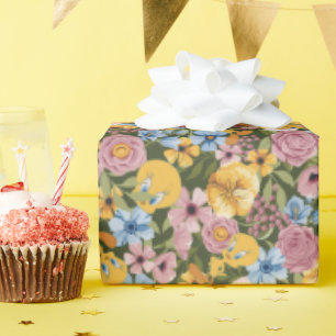 TWEETY™ Floral Embroidery Pattern Wrapping Paper