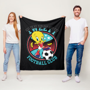 TWEETY™ Football Club Badge Fleece Blanket