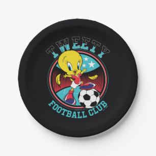 TWEETY™ Football Club Badge Paper Plate