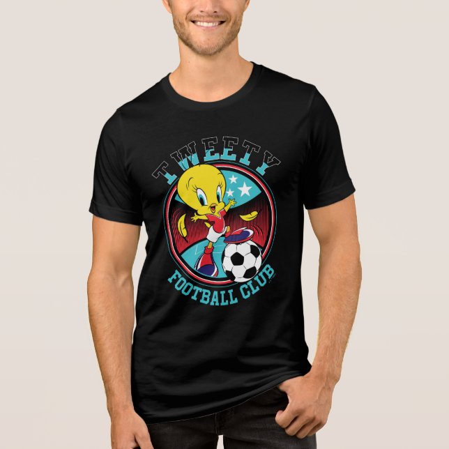 TWEETY™ Football Club Badge Tri-Blend Shirt (Front)
