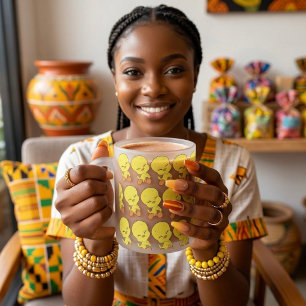 Tweety Frosted Glass Coffee Mug