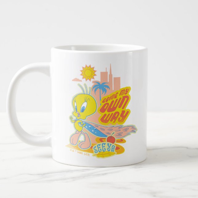 TWEETY™ - Going My Own Way Large Coffee Mug (Left)