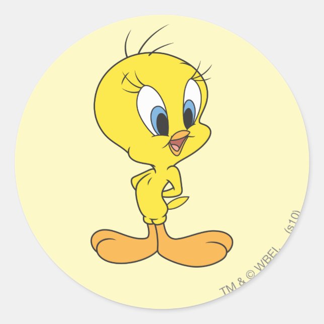 TWEETY™ Haha Classic Round Sticker (Front)