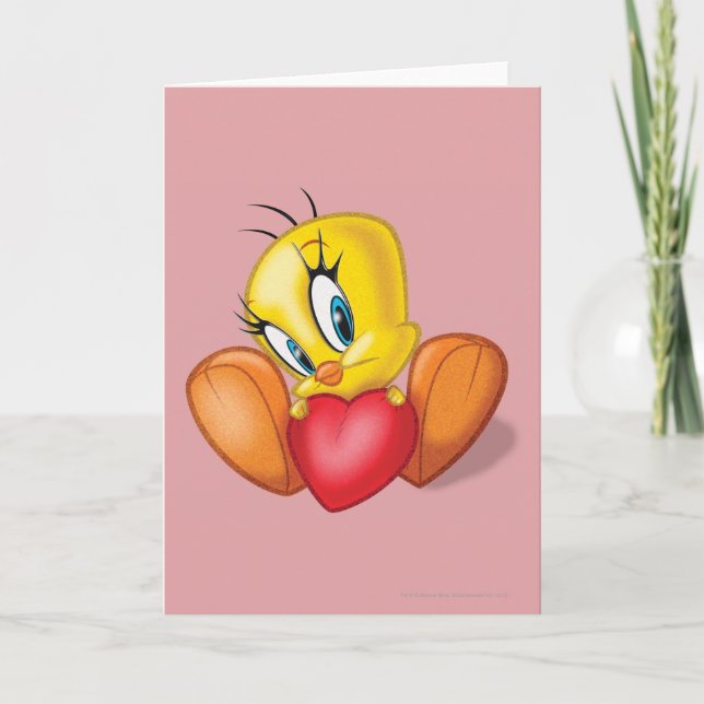 TWEETY™ Holding Heart Card (Front)