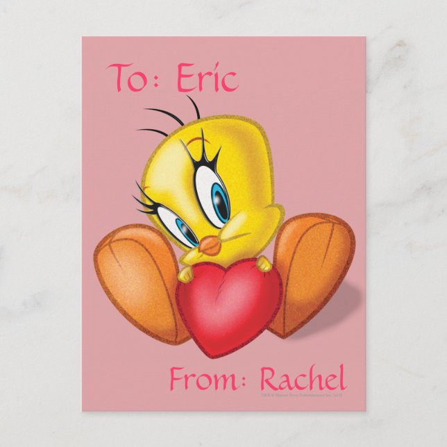 TWEETY™ Holding Heart Postcard (Front)