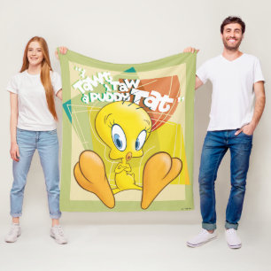 TWEETY™ "I Tawt I Taw A Puddy Tat" Fleece Blanket