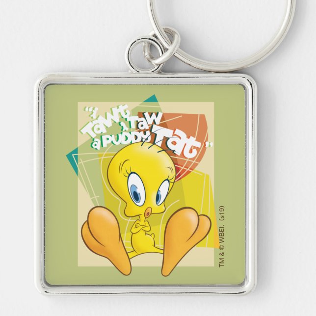 TWEETY™ "I Tawt I Taw A Puddy Tat" Key Ring (Front)