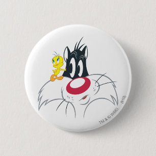 Tweety In Action Pose 12 6 Cm Round Badge