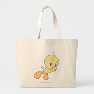 TWEETY™ In The Clouds Pose 15 Large Tote Bag
