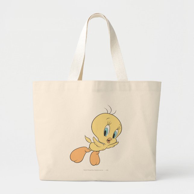 TWEETY™ In The Clouds Pose 15 Large Tote Bag (Front)