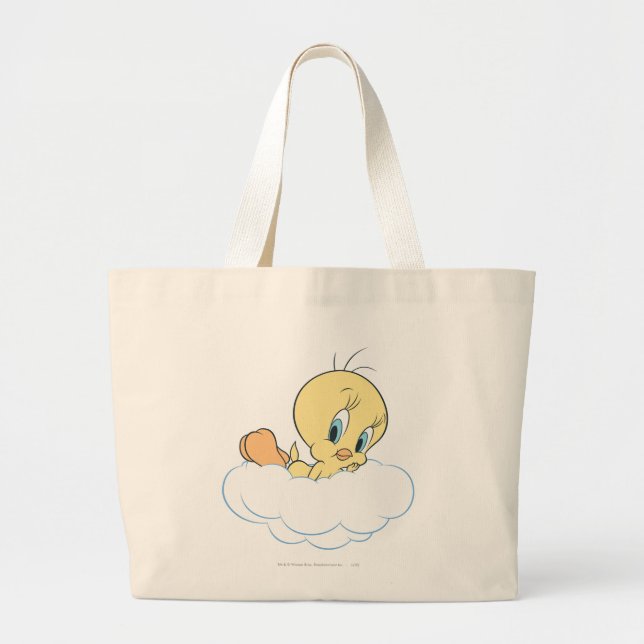 TWEETY™ In The Clouds Pose 3 Large Tote Bag (Front)