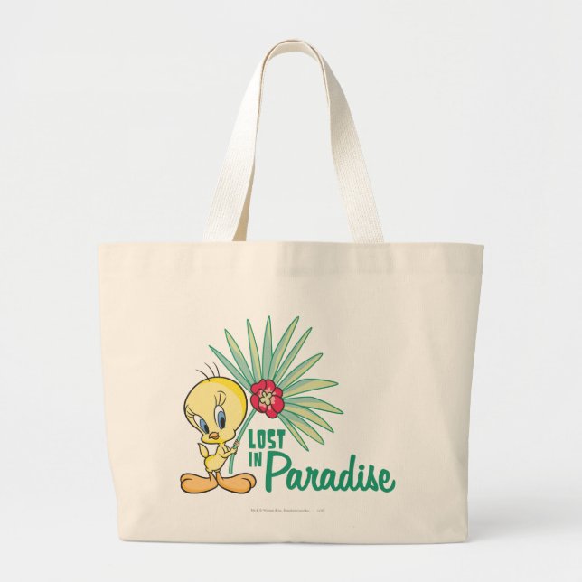 Tweety "Lost In Paradise" Large Tote Bag (Front)