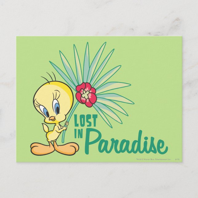 TWEETY™ "Lost In Paradise" Postcard (Front)