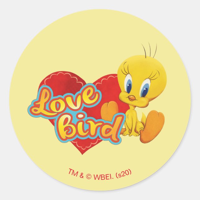 TWEETY™ - Love Bird Classic Round Sticker (Front)