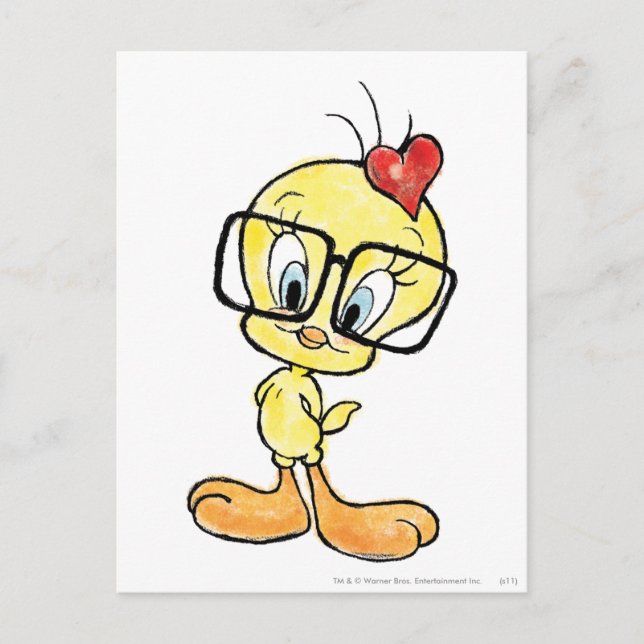 TWEETY™ Nerd Postcard (Front)