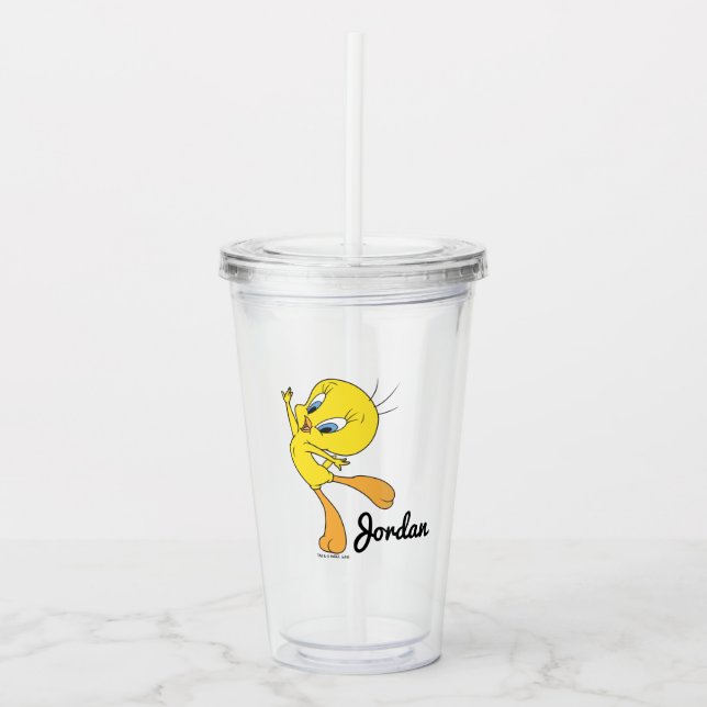 TWEETY™ See Me Fly Acrylic Tumbler (Front)