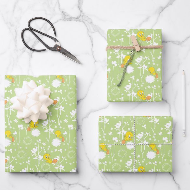 TWEETY™ Springtime Vibes Wrapping Paper Sheet (Front)