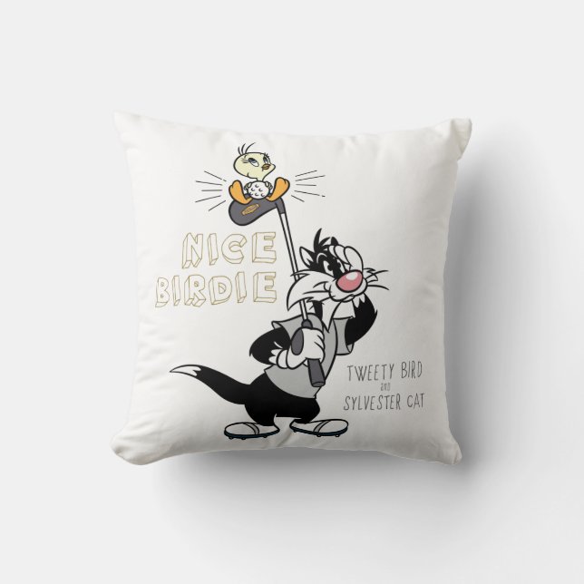 TWEETY™ & SYLVESTER™ Golfing - Nice Birdie Cushion (Front)