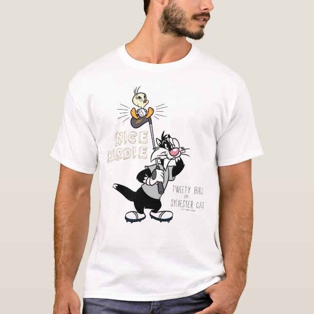 TWEETY™ & SYLVESTER™ Golfing - Nice Birdie T-Shirt (Front)