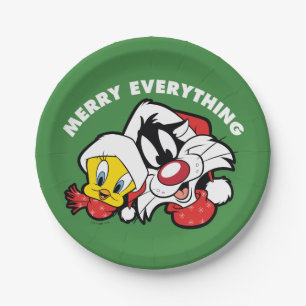 TWEETY™ & SYLVESTER™ "Merry Everything" Paper Plate