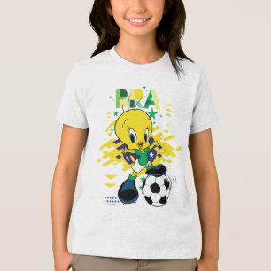 TWEETY™ Team Brazil Soccer Graphic Tri-Blend Shirt