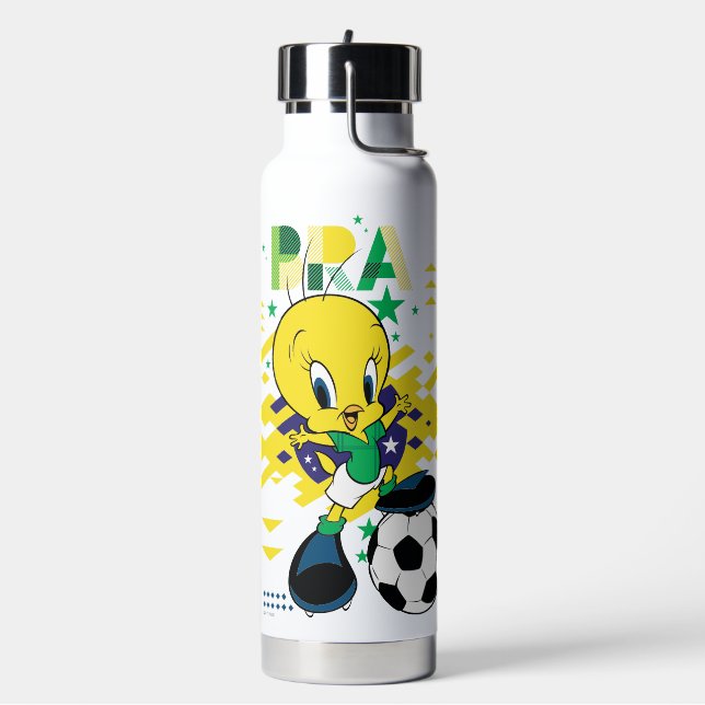 TWEETY™ Team Brazil Soccer Graphic Water Bottle (Left)
