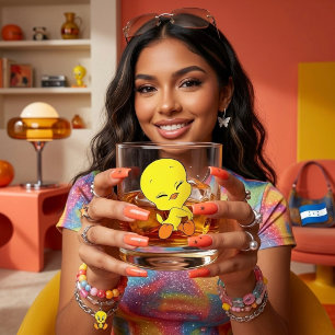 Tweety Whiskey Glass