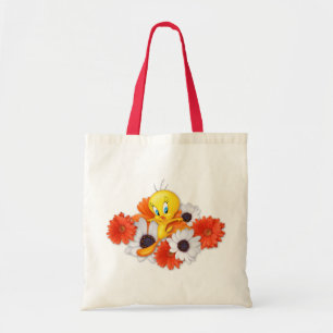 Tweety With Daisies Tote Bag