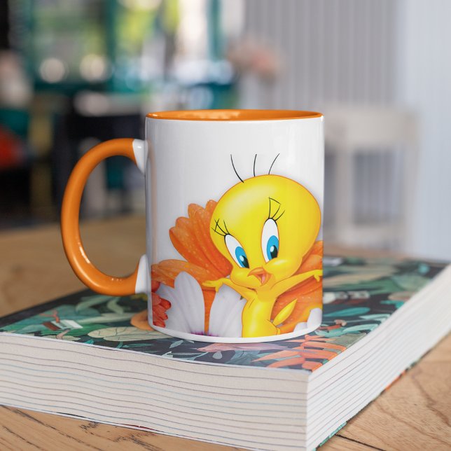 TWEETY™ With Daisies Two-Tone Coffee Mug (Creator Uploaded)