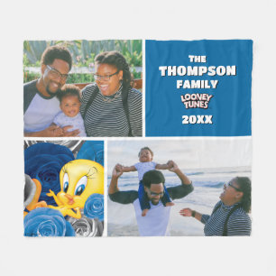 TWEETY™ With Roses Family Photo Fleece Blanket