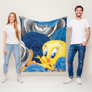 TWEETY™ With Roses Fleece Blanket