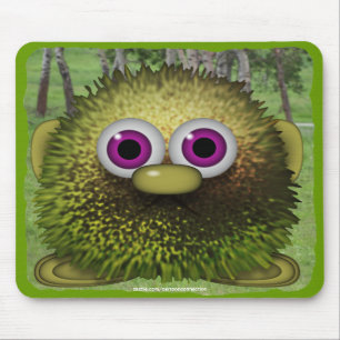 Tweezle the Cute Wuzzy Butt & Forest Kids Mousepad