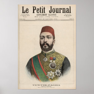 Twefik Pasha  Khedive of Egypt Poster
