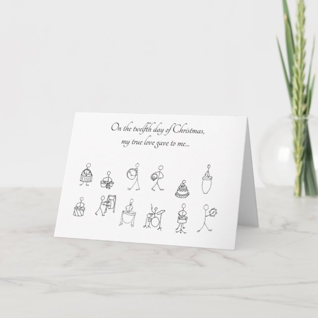 Twelfth Day of Christmas card (Front)