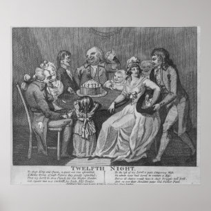 Twelfth Night, 1794 Poster