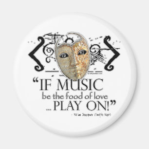 Twelfth Night Music Quote Magnet
