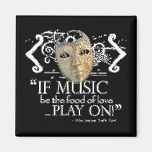 Twelfth Night Music Quote Magnet