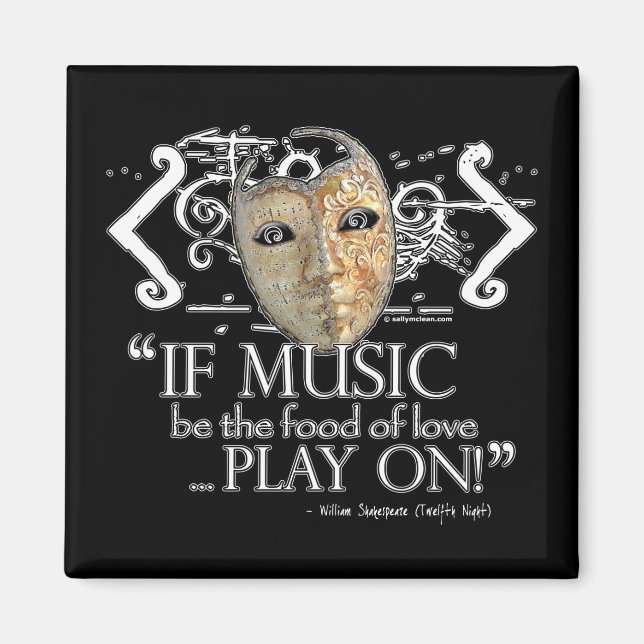 Twelfth Night Music Quote Magnet (Front)