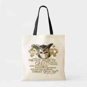 Twelfth Night Quote (Gold Version) Tote Bag
