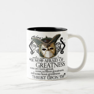 Twelfth Night Quote Two-Tone Coffee Mug