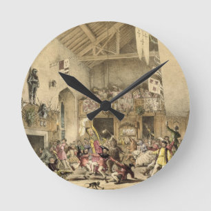 Twelfth Night Revels in the Great Hall, Haddon Hal Round Clock