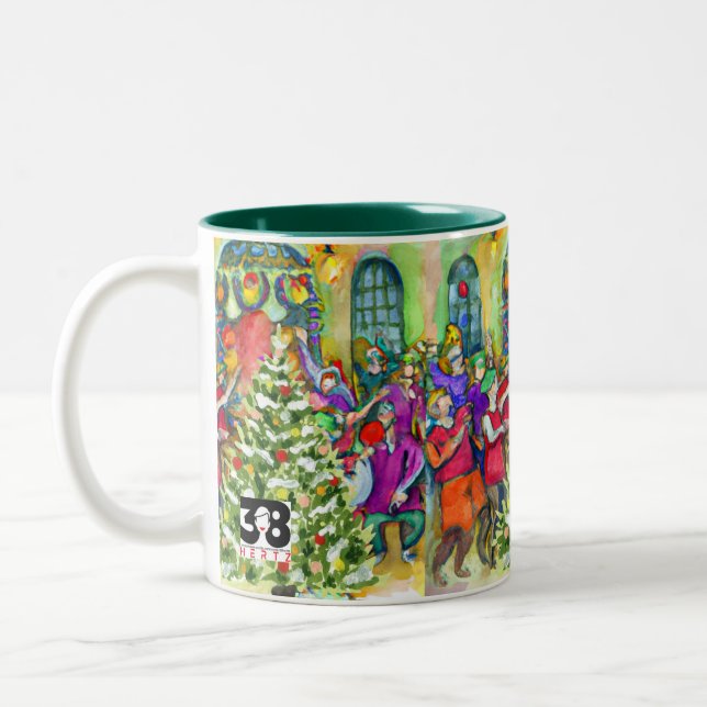 Twelfth Night Two-Tone Coffee Mug (Left)