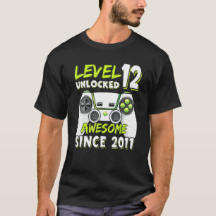 Twelve 12yr BDay Boy  Gamer 12th 12 Year Old Birth T-Shirt
