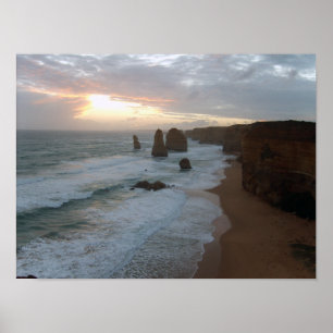 Twelve Apostles at Sunset Poster