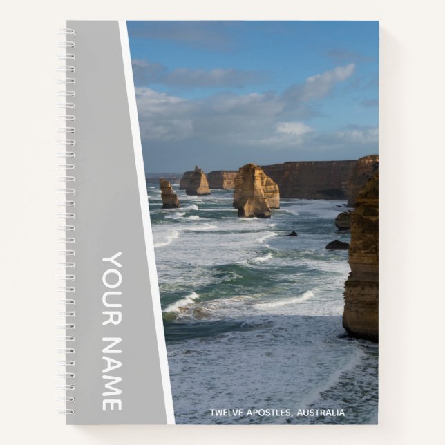 Twelve Apostles Great Ocean Road, Silver Notebook (Front)