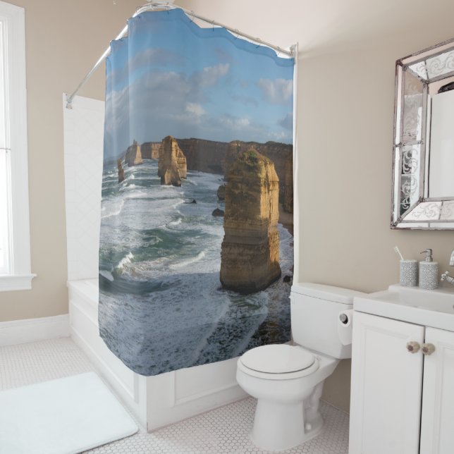 Twelve Apostles Great Ocean Road Trip Australia Shower Curtain (In Situ)