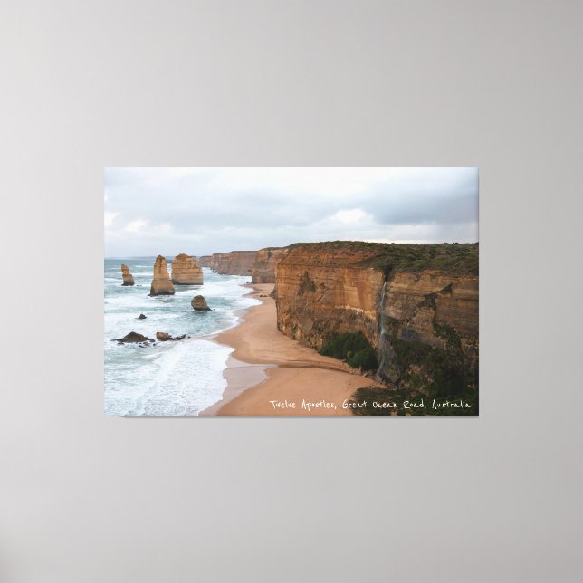 Twelve Apostles Great Ocean Road Waterfall Canvas Print (Front)